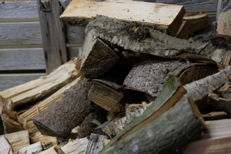 Holzvorrat Holzvorrat für die Holzheizung.